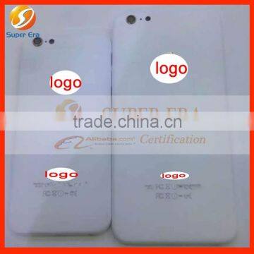white back cover for iphone 6 rear cover housing with gold logo ,very luxury
