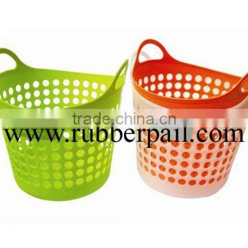 flexible shopping baskets,plastic laundry basket with handles