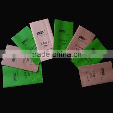 hot selling china tea bag manufacturer supply back seal hemp coffee plastic packing bag