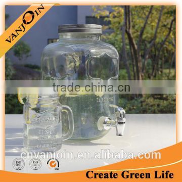 8000ml Glass Water Dispenser With Tap