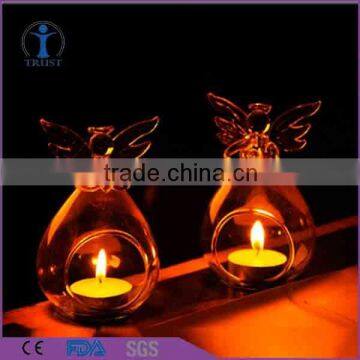 Hand made home decor beautiful angel glass candle holder                        
                                                Quality Choice