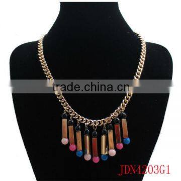 colorful charm necklace fashion jewelries for women