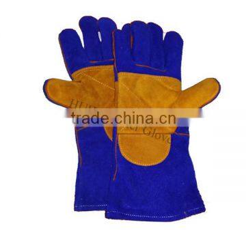 red 14 inches and green 16 inches welding glove with CE certification