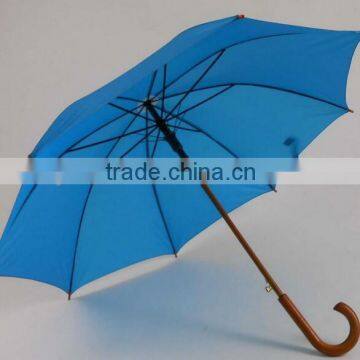 2015 23inches*8panels custom made wood handle umbrella