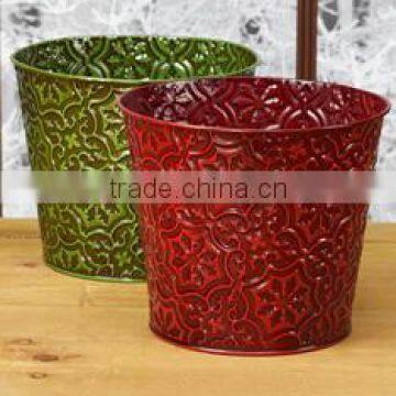 Popular round christmas metal pot