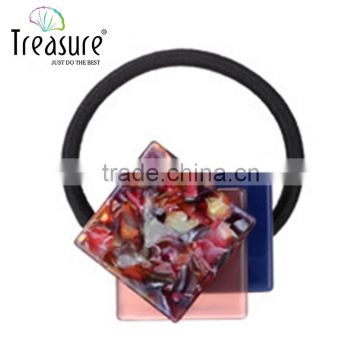 Fashion jewelry 2015 Wholesale Newest Resin Square acetate sheet Plastic headband