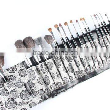 professional 18 piece natural animal hair makeup brush set