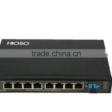 High performance FTTB 8 ports RJ45 EPON MDU 100Mbps GEPON 8FE ONU