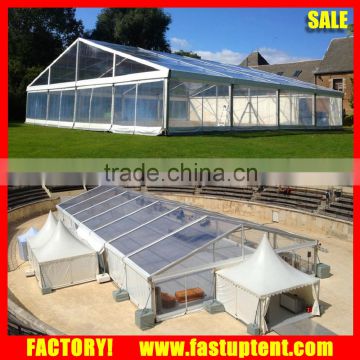 Luxury clear wedding party flooring curtains lining decroation tent for sale