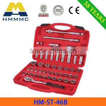 46 PCS 1/2" DR. Socket Wrench Set Chinese Professional Hand Tools Supplier