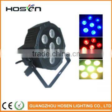 7PCS LED Flat Par light/RGBW LED PAR CAN Light/4in1 LED Effect Stage Light