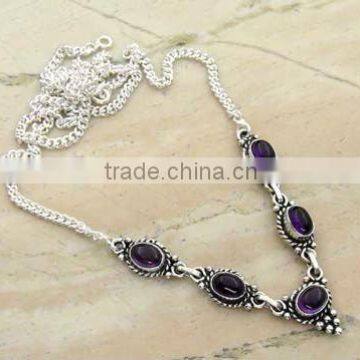 Amethyst Jewelry & .925 Sterling Silver Necklace Jewelry Wholesale Jewellery