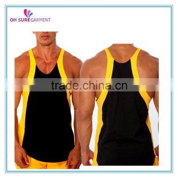 100% cotton gym tank bodybuilding singlet for men