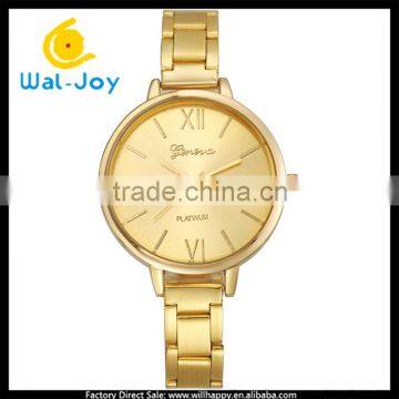 WJ-3950-2 luxury stylish charming cheap high quality quartz slim alloy strap watches