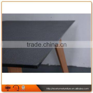 2016 Best Quality Wooden Dining Room Table With Tempered Glass