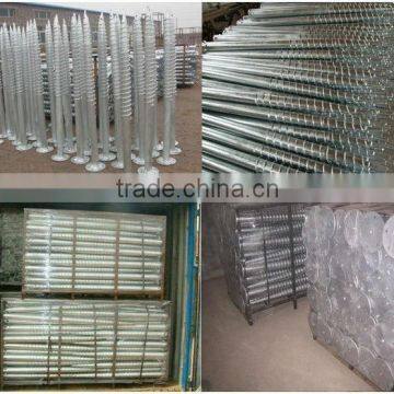 hot dip galvanized surface ground screw in solar mounting system