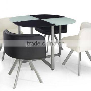 Space Saving Dining Set With 4 Chairs photo-2
