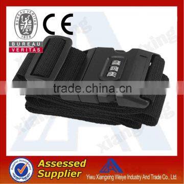 Custom made luggage strap 3 digital combination lock strap