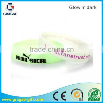 Fashion Glow in dark silicone bands