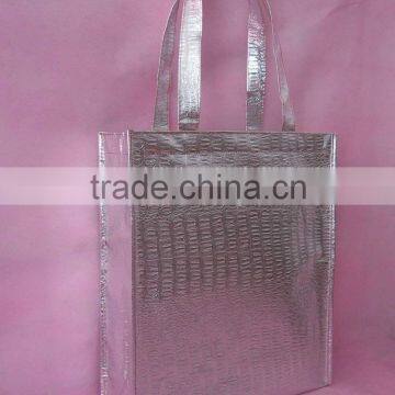 silver shopping bag