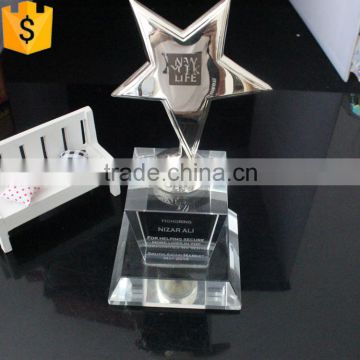 new design gold star shaped awards for decorative