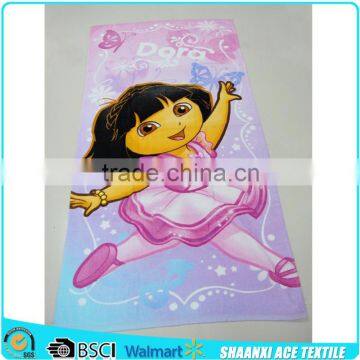 100% Natural Cotton Environmental Cartoon Garfield Print Kids Sports Towel photo-6