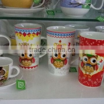 Ceramic Factory Produces Christmas Ceramic Tableware, Mugs, Bowl, Cup with saucer, lid, filter