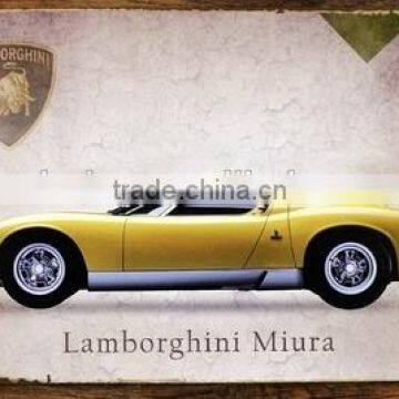 Wholesale Printing Custom Made Wall Plaques Vintage Metal Letters Wall Plaque Sports Car Metal Craft photo-5
