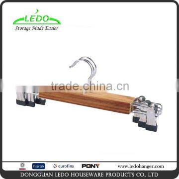 Wooden Bamboo Hanger with Clips