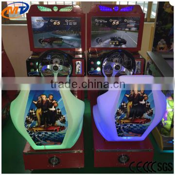 Amusement arcade car game kids racing car simulator