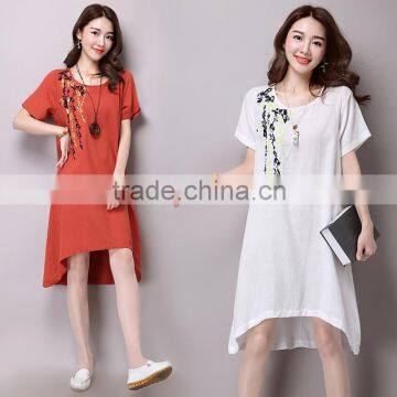 JPSKIRT160820 Latest Fashion Ladies Embroidery Retro Dress