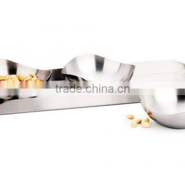 Stainless Steel Designer Snack Set