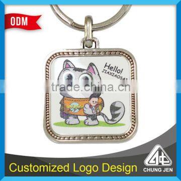 Special Price Cute little cat printing keychain