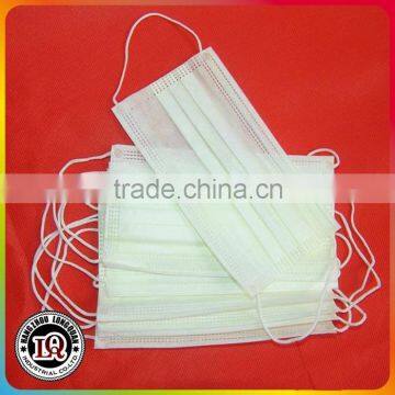 Disposable medical nonwoven face mask