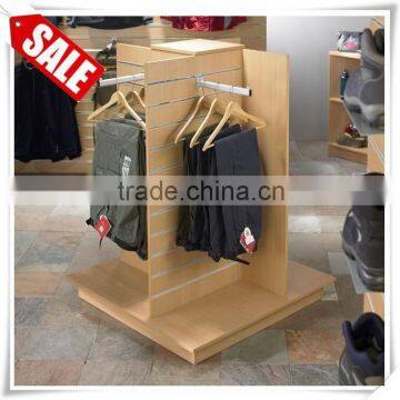 Garment Wooden Slatwall Display