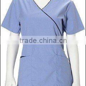 women blue ployester cotton high quality hot sale hospital uniform nurse uniform workwear dress designs