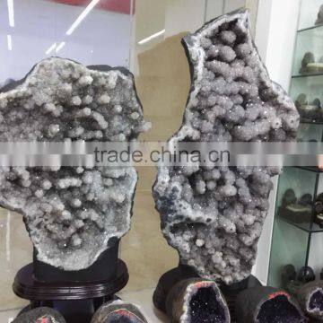 large smoky gray natural rock crystal clusters for decoration