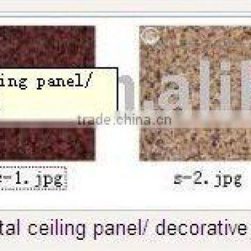 marble veins printing metal ceiling panel/ decorative wall covering material