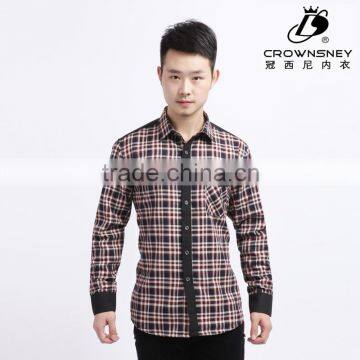 Custom Men's Clothes hawaii style slim man shirt made in china