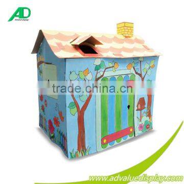 New Creative DIY Portable kid Cardboard Playhouse