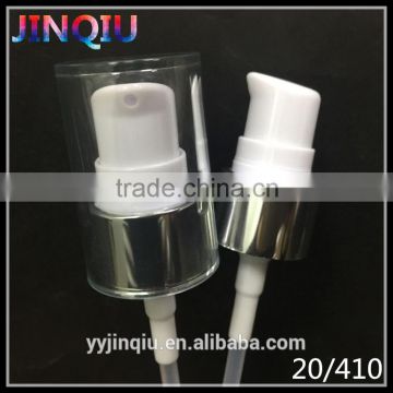 High Quality 20mm Shiny Silver Aluminum Metal Collar Cream Lotion Pump