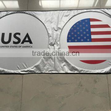 Hot Sales Car Front Window Sunshade/nylon/tyvek Customized Printing Logo Sunshade photo-6