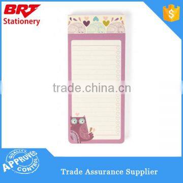 Customized pattern and size fancy note pad