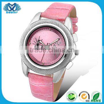 Wholesale Fashion Leather Strap Lady Hand Watch