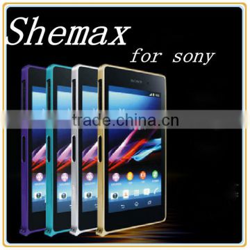 The new and luxury models For sony xperia z1 Hard Aluminum Metal Bumper Case Cover