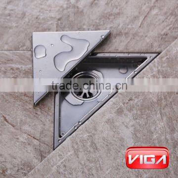 SUS304 Floor Drainer Brush Nickel Triangle Floor Filler