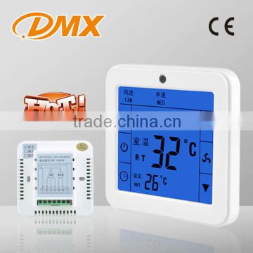 LCD Digital Touch Screen Floor Heating Thermostat in Room