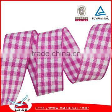 Factory Self-supporting Tarton Ribbon/plaid Ribbon photo-4