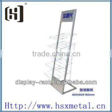 fashion floor board display rack / flooring exhibition stand HSX-S314