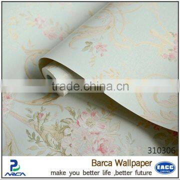Pure Plain White Floral Wallpaper Factory photo-2